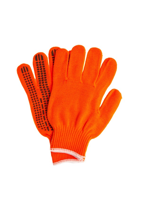 Перчатки трикотажные, акрил, ПВХ гель, 