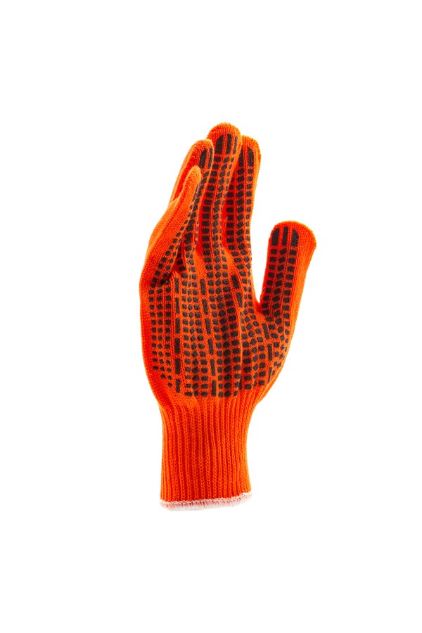 Перчатки трикотажные, акрил, ПВХ гель, 