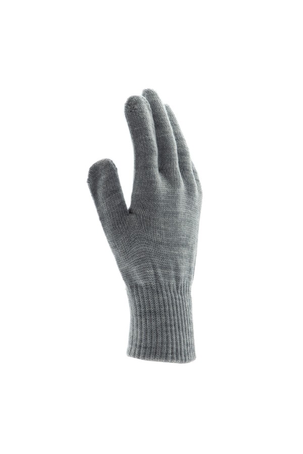 Перчатки трикотажные, акрил, серая туча, двойная манжета Сибртех