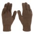 Перчатки трикотажные, акрил, двойные, коричневый, двойная манжета Россия Сибртех