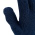 Перчатки трикотажные, акрил, двойные, синий, двойная манжета Россия Сибртех