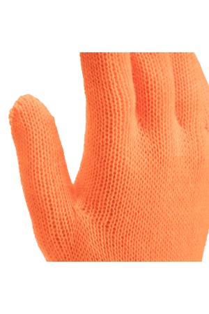 Перчатки трикотажные, акрил, двойные, оранжевый, двойная манжета Россия Сибртех