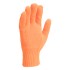 Перчатки трикотажные, акрил, двойные, оранжевый, двойная манжета Россия Сибртех