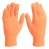Перчатки трикотажные, акрил, двойные, оранжевый, двойная манжета Россия Сибртех