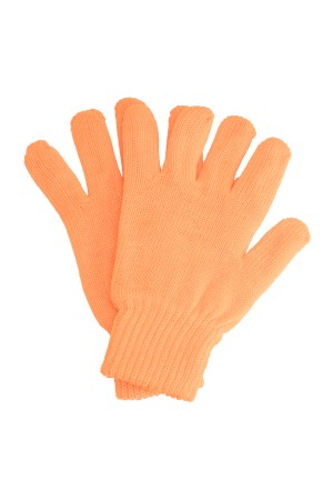 Перчатки трикотажные, акрил, двойные, оранжевый, двойная манжета Россия Сибртех