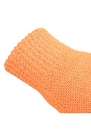 Перчатки трикотажные, акрил, двойные, оранжевый, двойная манжета Россия Сибртех