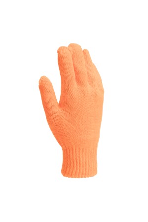 Перчатки трикотажные, акрил, двойные, оранжевый, двойная манжета Россия Сибртех