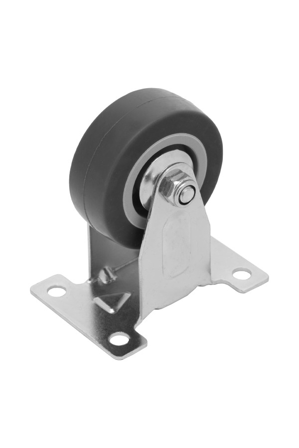 Колесо неповоротное D 50 мм, крепление  платформенное Сибртех