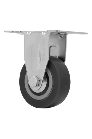 Колесо неповоротное D 50 мм, крепление  платформенное Сибртех