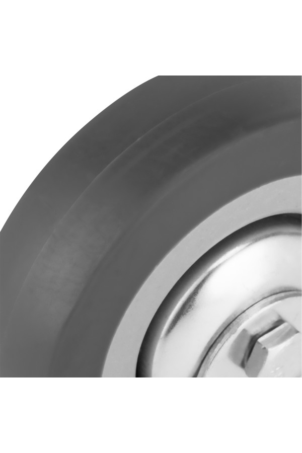 Колесо неповоротное D 75 мм, крепление  платформенное Сибртех