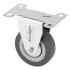 Колесо неповоротное D 75 мм, крепление  платформенное Сибртех