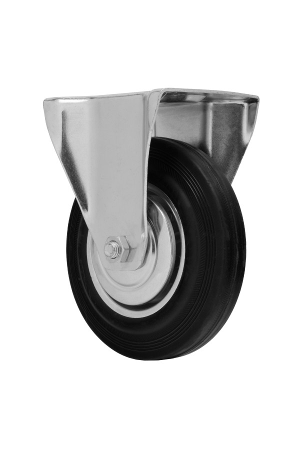 Колесо неповоротное D 160 мм, крепление  платформенное Сибртех