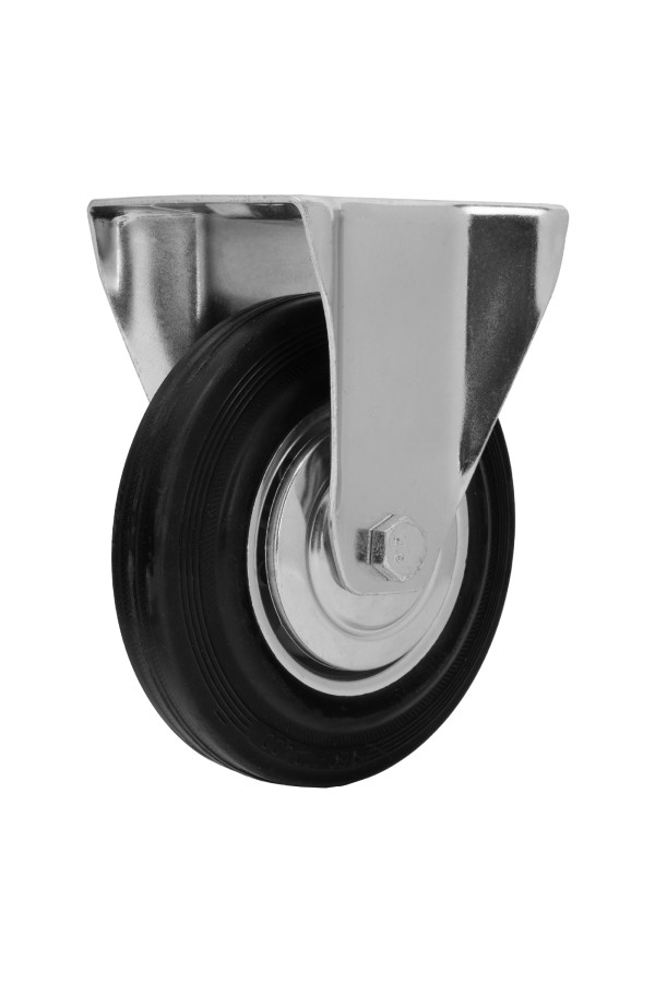 Колесо неповоротное D 160 мм, крепление  платформенное Сибртех