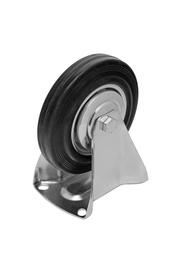 Колесо неповоротное D 160 мм, крепление  платформенное Сибртех