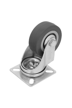 Колесо поворотное D 50 мм, крепление  платформенное Сибртех