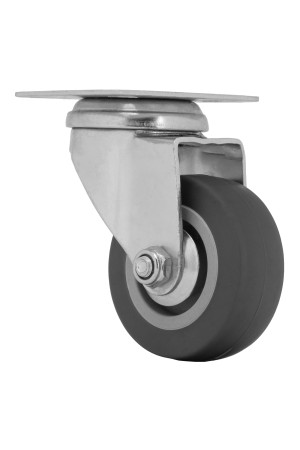 Колесо поворотное D 50 мм, крепление  платформенное Сибртех