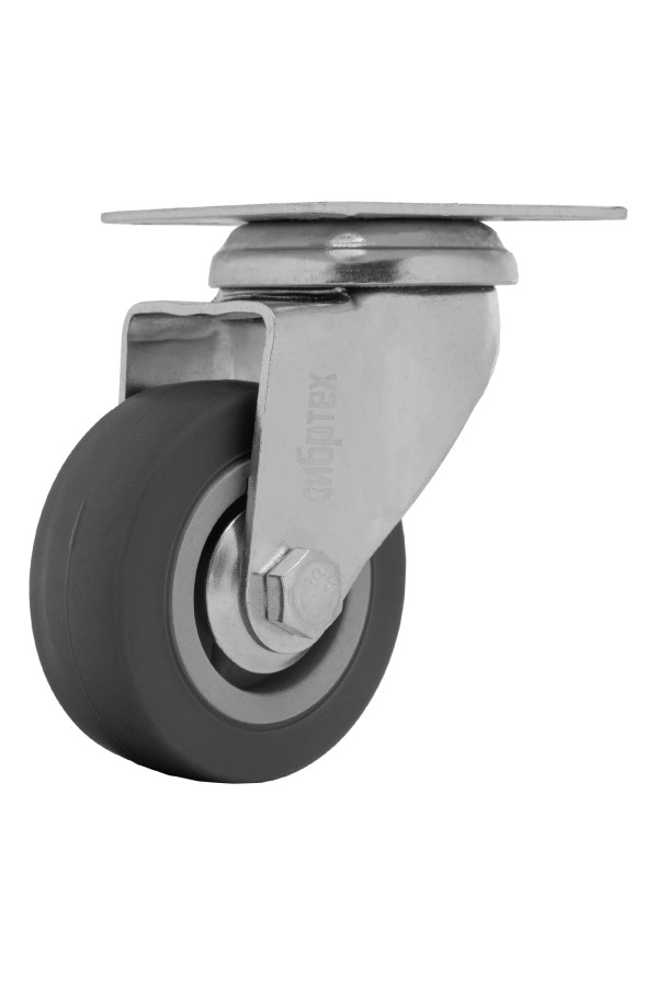 Колесо поворотное D 50 мм, крепление  платформенное Сибртех