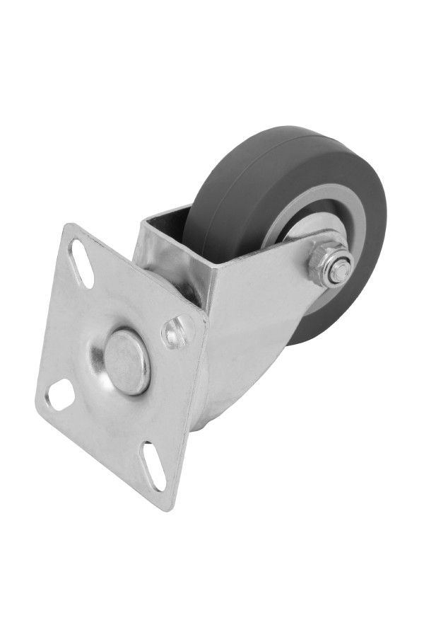 Колесо поворотное D 50 мм, крепление  платформенное Сибртех