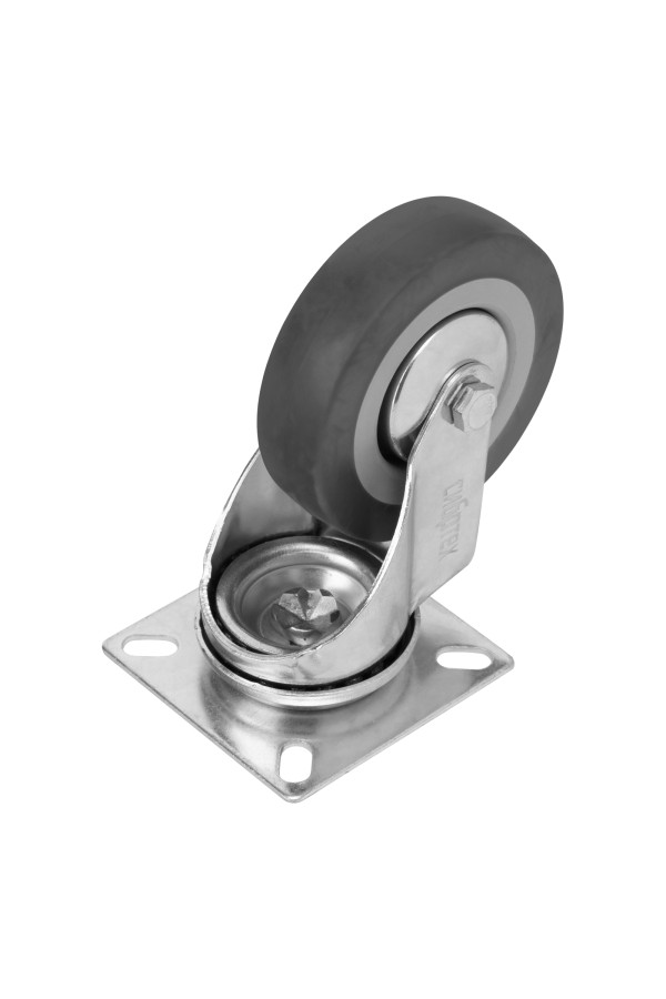 Колесо поворотное D 75 мм, крепление  платформенное Сибртех