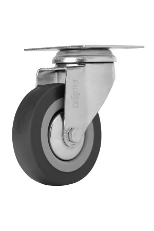 Колесо поворотное D 75 мм, крепление  платформенное Сибртех