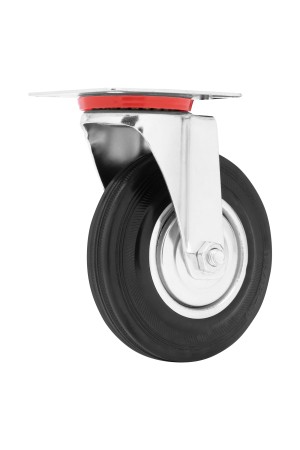 Колесо поворотное D 125 мм, крепление  платформенное Сибртех