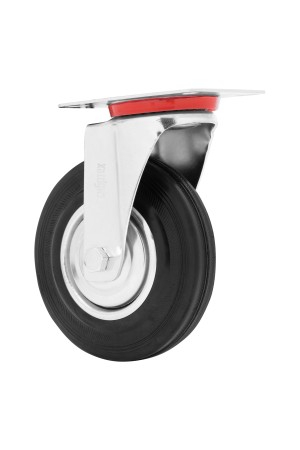 Колесо поворотное D 125 мм, крепление  платформенное Сибртех