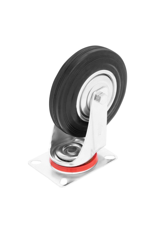 Колесо поворотное D 160 мм, крепление  платформенное Сибртех