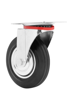 Колесо поворотное D 160 мм, крепление  платформенное Сибртех