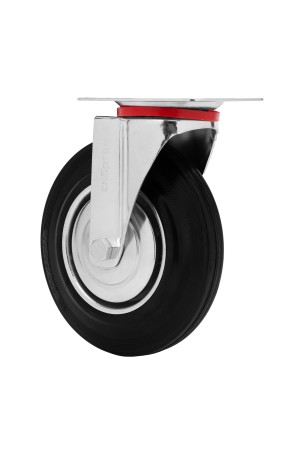 Колесо поворотное D 200 мм, крепление  платформенное Сибртех