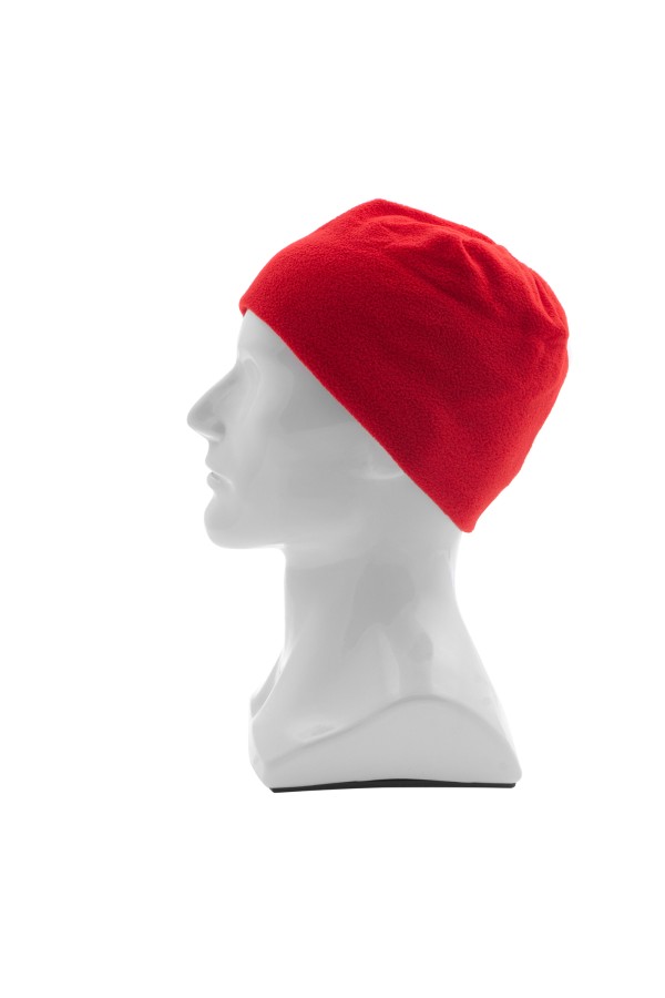 Шапка из флиса для взрослых, размер 58-59, красная Сибртех