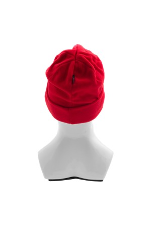 Шапка с отворотом из флиса для взрослых, размер 56-57, красная Россия Сибртех