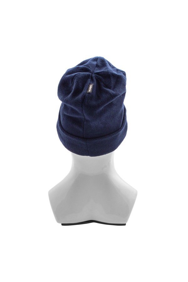 Шапка с отворотом из флиса для взрослых, размер 56-57, синяя Сибртех