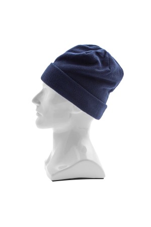 Шапка с отворотом из флиса для взрослых, размер 56-57, синяя Россия Сибртех