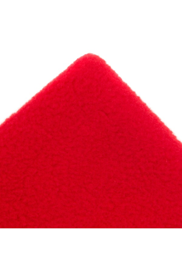 Шапка с отворотом из флиса для взрослых, размер 58-59, красная Сибртех