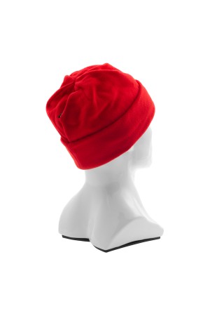 Шапка с отворотом из флиса для взрослых, размер 58-59, красная Россия Сибртех