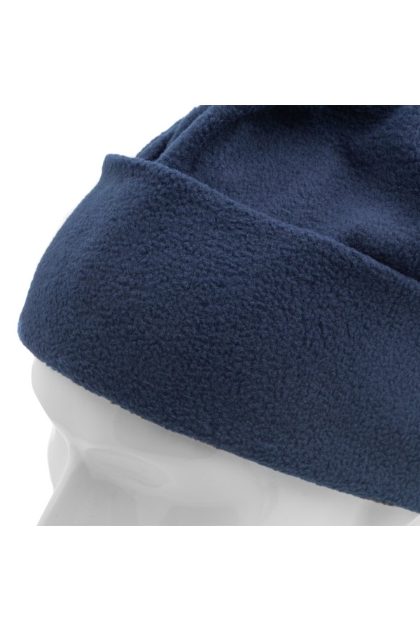 Шапка с отворотом из флиса для взрослых, размер 58-59, синяя Сибртех