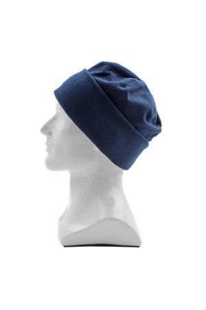 Шапка с отворотом из флиса для взрослых, размер 58-59, синяя Россия Сибртех
