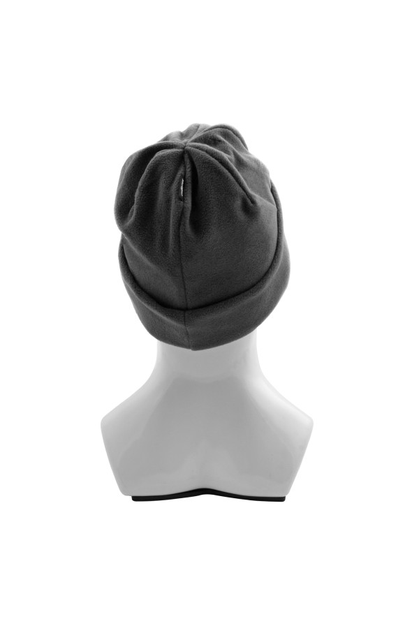 Шапка с отворотом из флиса для взрослых, размер 58-59, серая Сибртех