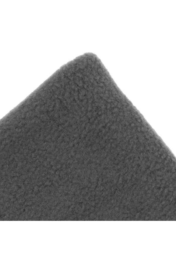 Шапка с отворотом из флиса для взрослых, размер 58-59, серая Сибртех