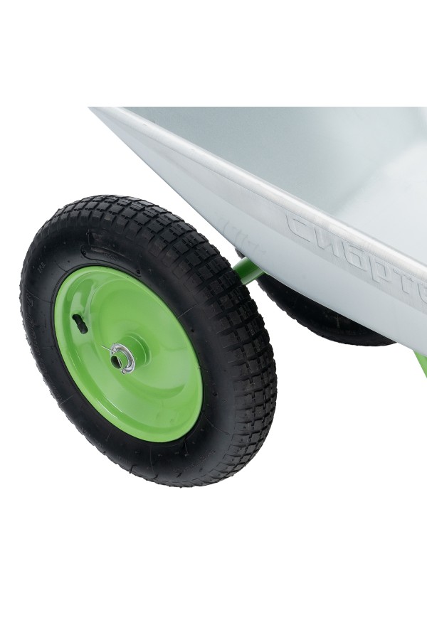 Тачка садовая, 2-х колесная, грузоподъемность 120 кг, объем 65 л Сибртех