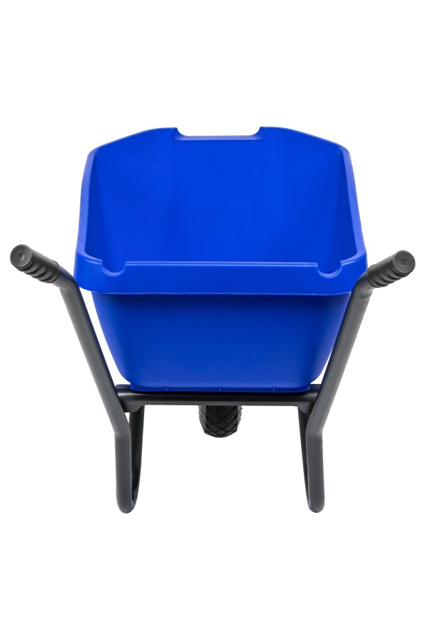 Тачка садово-строительная с пластиковым корытом, грузоподъемность 175 кг, объем 90 л Сибртех