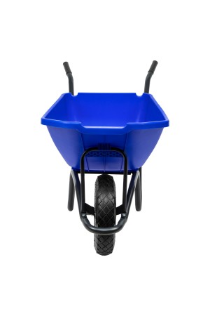 Тачка садово-строительная с пластиковым корытом, грузоподъемность 175 кг, объем 90 л Сибртех