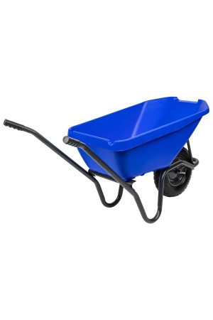 Тачка садово-строительная с пластиковым корытом, грузоподъемность 175 кг, объем 90 л Сибртех