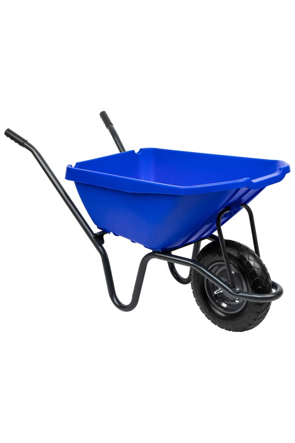 Тачка садово-строительная с пластиковым корытом, грузоподъемность 175 кг, объем 90 л Сибртех