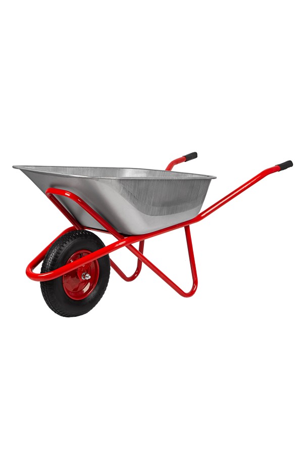 Тачка садово-строительная, усиленная, грузоподъемность 220 кг, объем 110 л