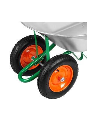 Тачка садовая, два колеса, грузоподъемность 170 кг, объем 78 л Palisad