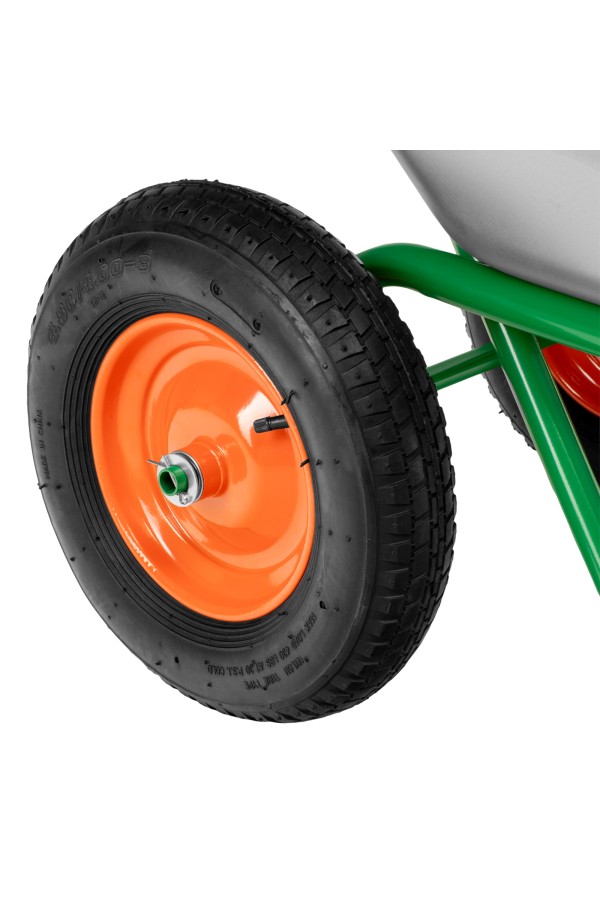 Тачка садово-строительная, 2-х колесная, усиленная, грузоподъемность 320 кг, объем 100 л Palisad