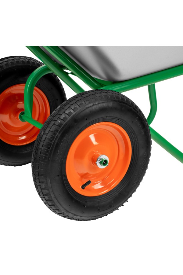 Тачка садово-строительная, 2-х колесная, усиленная, грузоподъемность 320 кг, объем 100 л Palisad