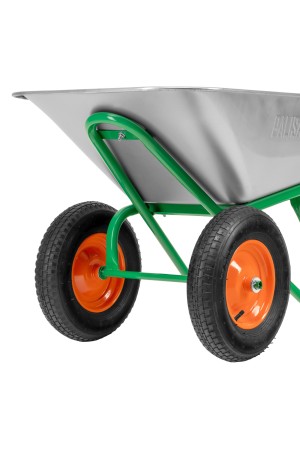 Тачка садово-строительная, 2-х колесная, усиленная, грузоподъемность 320 кг, объем 100 л Palisad