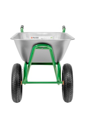 Тачка садово-строительная, 2-х колесная, усиленная, грузоподъемность 320 кг, объем 100 л Palisad